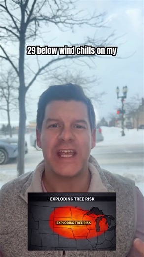 Geno D’Angelo | Northern Michigan Realtor on Instagram: "🥶 It’s about to get really cold in Northern Michigan — and yes, trees can actually explode. When temperatures drop this fast, the sap inside trees freezes and expands, causing loud cracking or popping sounds. If you hear what sounds like fireworks or something breaking outside, don’t panic,it’s often just the cold doing what extreme cold does up here 🌲💥 This is one of those real Northern Michigan things you don’t hear about on summer va