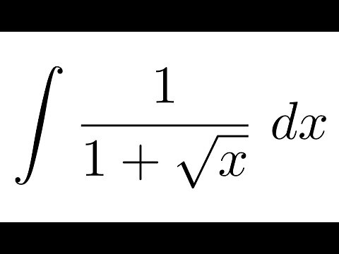 Integral of 1/(1+sqrt(x)) (substitution)