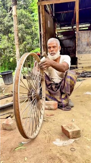 Amazing Grandpa Fixing Van Wheel 🔧