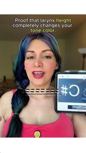 Proof that your voice can change completely in a second by adjusting the height of your larynx