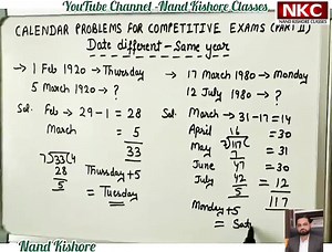 115K views · 1.5K shares | Calendar Problems - Date Different and Same Year | Maths Solutions by Nand Kishore | Facebook