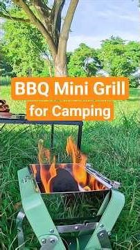 BBQ Mini Grill for Camping | Smoke, sizzle, and the perfect camp lunch 🍖
