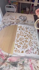 5.1K views · 65 reactions | REUSABLE stencil! This Mylar stencil can be used for multiple projects. I’ve had some of mine for months. | Painted by Mandy | Facebook