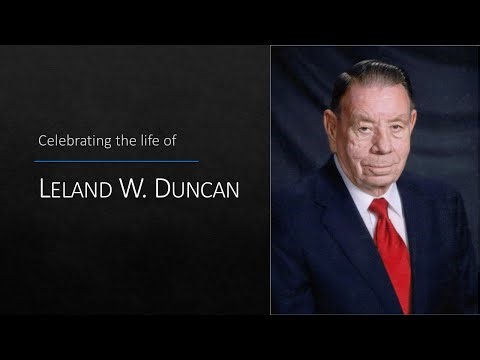 Funeral Service for Leland W. Duncan