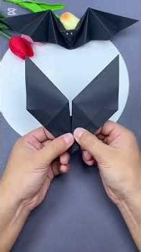 Easy DIY Paper Bat 🦇(Origami) Tutorial for Spooky Halloween Decor | Quick Paper Crafts