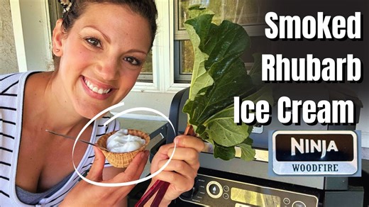 Sweet, Tart, and a Little Smoky – Rhubarb Ice Cream Recipe
