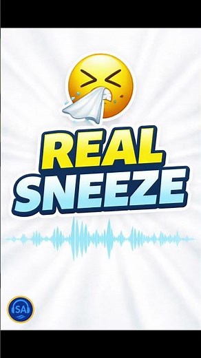🤧 Real Sneeze Sound Effect — One Natural Sneeze #Shorts