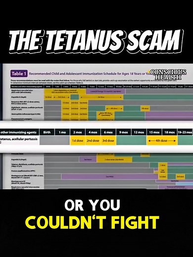 ⚠️⚠️😮😮 The tetanus scam . 💚💚Join our wellness newsletter at www.conscioushealthcoach.org | Conscious Health