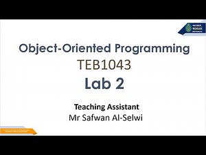 Java OOP Lab 2 (TEB1043 UTP): Classes, Objects, and Static Members