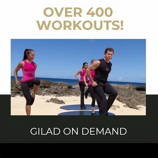 100s of home workouts from Gilad - Try for FREE