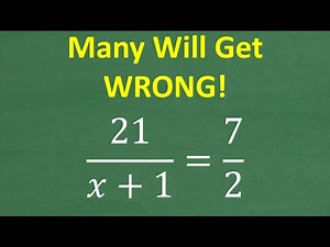 This Algebra Problem Has One Step That Almost Everyone Gets Wrong!
