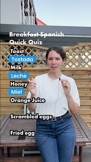 QUICK VOCAB for your Spanish BREAKFAST 🍳🍞