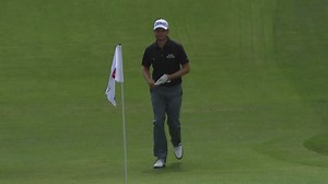 John Merrick holes birdie chip for Shot of the Day