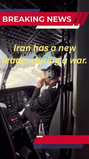 Iran has a new leader during a war #breakingnews #iran