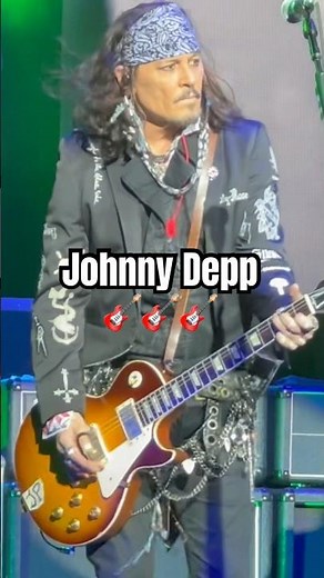 Johnny Depp On Guitar w/ Joe Perry ‪@HollywoodVampires‬ #johnnydepp #guitar #shorts