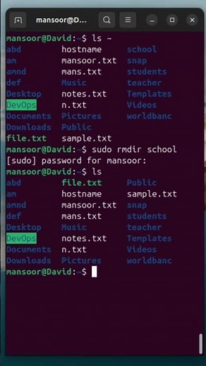 Day 6/100 Linux Commands |Rmdir Command Explained |Remove Directory #linuxcommandlinetutorial