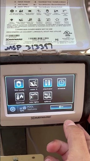 Hayward Omni Hub Change Speed & Schedule.