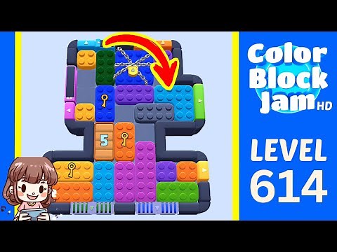 Color Block Jam Level 614 Solution Walkthrough