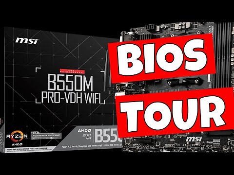MSI B550 Pro VDH Wifi BIOS UEFI Walkthrough Tour & OC Features