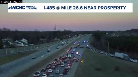 Lanes on I-485 reopen after Sunday's motorcyle crash