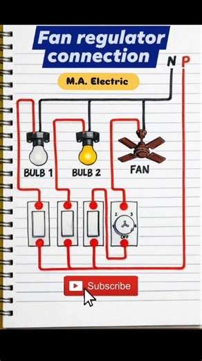 Fan regulator connection wiring