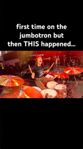 JUMBOTRON FAIL ❌ #jumbotron #drummer #musician #drums #music #livemusic #femaledrummer #fyp #explore