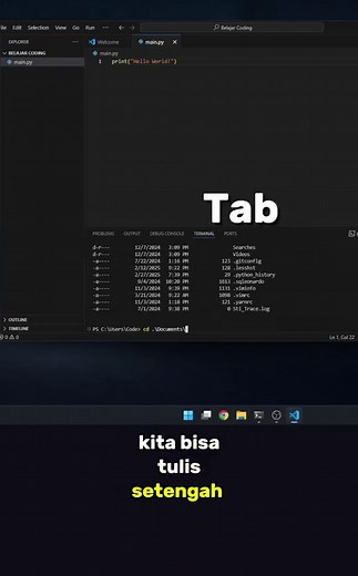Cara install python di laptop atau PC. Gw akan bahas cara menginstal python, code editor yakni VS Code, dan pengenalan hello world pertama. Karena durasi, tutorial install python di HP setelah ini🙏 #belajar #coding #python