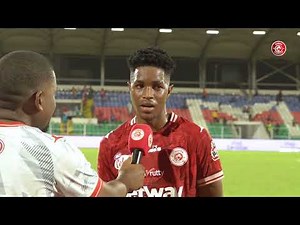 HUSSEIN SEMFUKO BAADA YA KUCHUKUA TUZO YA MCHEZAJI BORA WA MECHI/"TUNASHUKURU KOCHA KUTUPA NAFASI"