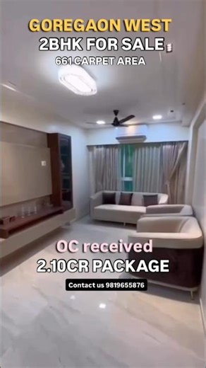 Beautiful 😍 lavish 2bhk home 🏠 tour in Goregaon #homedecor #hometour #interior #2bhk #reels #viral