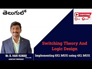 Implementing 8X1 MUX using 4X1 MUX #intelugu #stld
