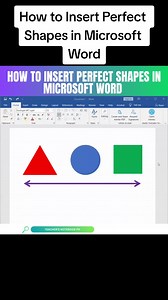 Paano Mag-insert ng Perfect Shapes sa Microsoft Word