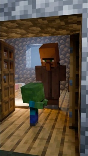 Baby Zombie Chose Him Over Mom... #minecraft #minecraftanimation #babyzombie