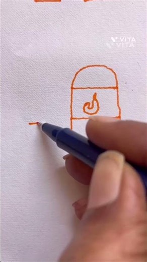 How to draw a FIRE EXTINGUISHER!!🧯 #fire #extinguisher