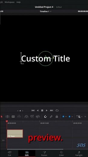 Quick tip in DaVinci Resolve.