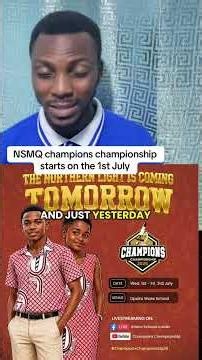 NSMQ champions championship starts today with arrival of participating schools