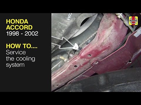How to Service the cooling system on the Honda Accord 1998 to 2002