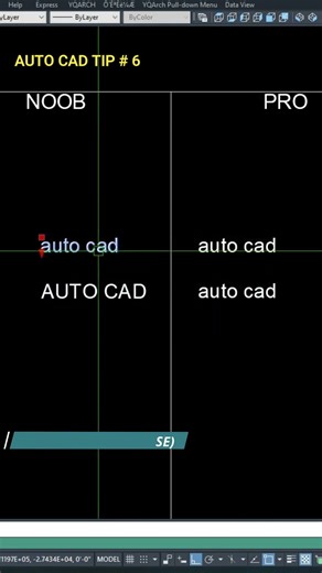 AutoCAD Command (TCASE) #autocad tip#6
