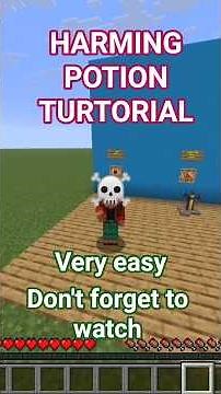how to make harming potion in Minecraft tutorial|#minecraft #gaming
