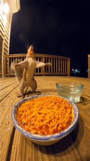 Tupai Ini Kena Prank Mi Pedas! 🐿️🔥😅#meme #tupailucu #shorts #miepedas