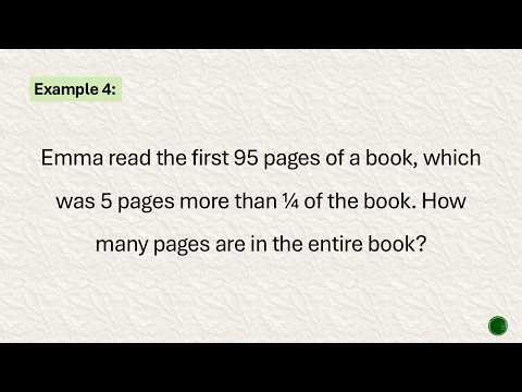 Word Problem 4 - Linear Equation