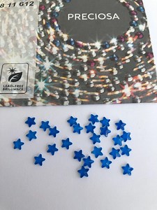 10pcs Tooth Gems Preciosa® Neon Blue STARS 5mm Non Hotfix Crystal Designs Lead Free Foiled Rhinestones Flatbacks Austrian Crystals - Etsy