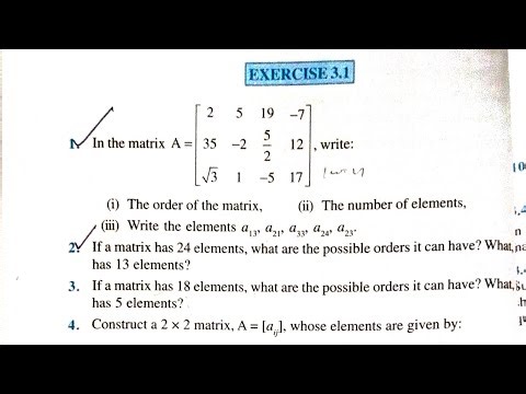 Chapter-3 Matrix Method class-12th HP board