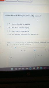 What is a feature of indigenous knowledge systems?A. It is un... | Filo