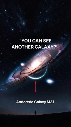 You Can See Another Galaxy With Your Eyes? 😳 (Andromeda M31)