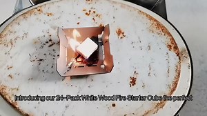 Paraffin Wax Fire Lighter Cubes White Solid Fuel Campfire Starter