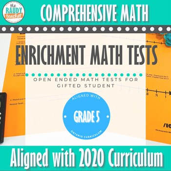 Grade 5 Ontario Math Tests & Assessments - Gifted - Math Curriculum - FULL YEAR