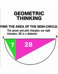 30K views · 250 reactions | Geometry Challenge - Area of A Semi-circle #rolandoasisten | Math Avenue : Learn Math By Examples | Facebook