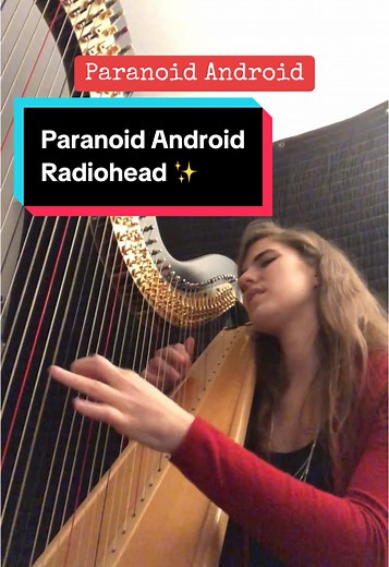 Paranoid Android Harp Cover by Singing Harpist