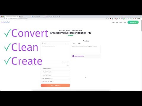 New Amazon HTML Converter & Amazon HTML Editor Tool For Product Descriptions