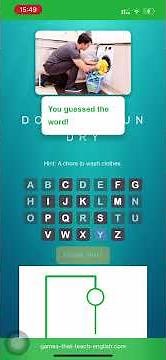 Household Chores Hangman Game: Fun English Vocabulary Quiz! 🧹🧺 #games #hangman #LearnEnglish